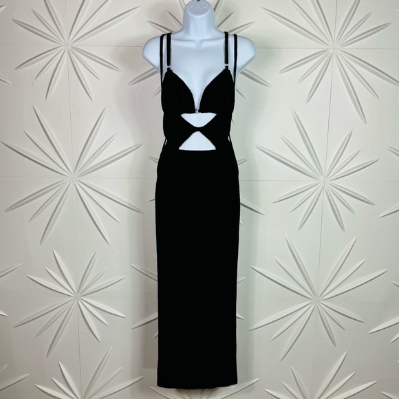 JACQUEMUS La Robe Pila Black Midi Dress Size: 36 - Picture 8 of 15